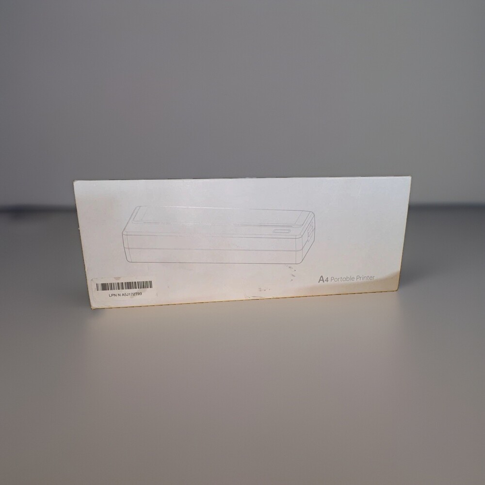 A4 Portable Mobile Thermal Printer 300 dpi Black & White Printing